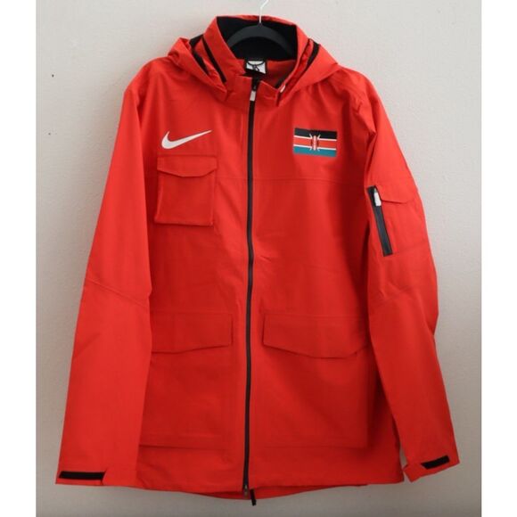 Nike Pro Elite CI8885-602 Men's Sz L Red Kenya Team Issued Storm-Fit ADV Jacket - Picture 1 of 16